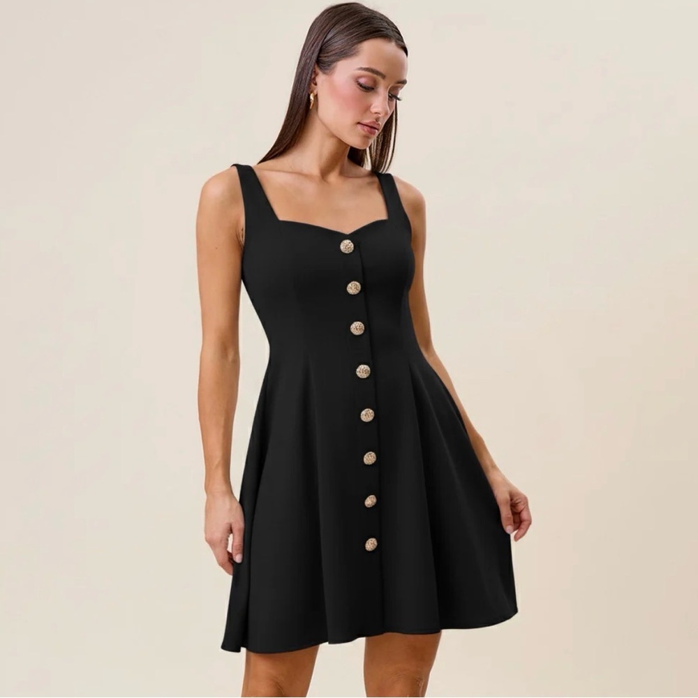 Premium Boutique Black Sweetheart Mini Dress
